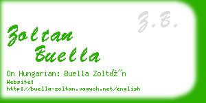 zoltan buella business card